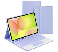 Housse de clavier Bluetooth sans fil pour Samsung Galaxy Tab S10 FE+ (13,1") SM-X620 | SM-X626B, étui avec clavier et souris trackpad