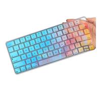 Housse de clavier colorée pour Apple iMac 2023 et 2021 61 cm, puce M3/puce M1 avec Touch ID, revêtement de clavier ultra fin pour iMac 24 2024, 2023, 2022, 2021, modèle A2449