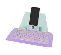 Housse de Clavier compacte Geekria, étui de Voyage en Cuir végétalien avec Support pour téléphone et Tablette, Compatible avec Logitech Pebble Keys 2 K380s / K380, Magic Keyboard (Daydream Mint)