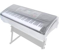 Housse de clavier de piano étanche à la poussière transparente extensible pour clavier électronique 76 touches