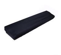 Housse de clavier élastique anti-poussière pour 61/73/76/88 touches | Tissu élasthanne doux, cordon élastique, protège des rayures et des débris, noir, pour claviers électroniques de 61 à 88