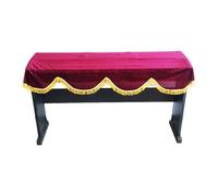 Housse de clavier électrique en velours doux épais, protection décorative anti-poussière pour magasin de musique à domicile, nettoyage facile, housses de clavier de piano