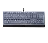 Housse de clavier en silicone compatible avec clavier de jeu Razer Ornata Chroma, clavier de jeu Razer Cynosa V2, clavier de jeu Razer Cynosa Lite, clavier de jeu Razer Cynosa Chroma (transparent)