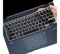 Housse de clavier en silicone pour ASUS ZenBook Flip 14 OLED UP3404, ASUS ZenBook 14X UX3404 et ASUS ZenBook Pro UX6404 14" (non compatible avec ASUS ZenBook 14) 2024) - BK