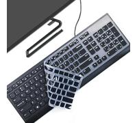 Housse de clavier en silicone pour clavier sans fil Lenovo 510 GX30N81775 4X30M39458 &KBRFBU71 EKB-536A SK-8823 ALO730S KU-1601 ALO510/520 US Keyboard Cove Accessories - Noir