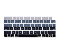Housse de clavier en silicone pour iMac 24" Magic Keyboard M1 Chip Model A2449/A2450 avec Touch Id Clavier sans fil sorti en 2021, disposition américaine, gris ombré