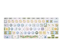 Housse de clavier en silicone pour Lenovo Chromebook C330 11,6" 2019/2018/ChromebookFlex 11/Chromebook N20 N21 N22 N23 100e 300e 500e 11,6"/Chromebook N42 N42-20 35,6 cm Vert bohémien