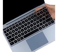 Housse de clavier en silicone pour ordinateur portable Microsoft Surface Laptop Go 3/2 12,5" (ne convient pas pour 10,5") -Bk