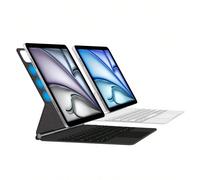 Housse de clavier espagnol compatible avec iPad Air 11/13 pouces M3/2025/A16 (10e génération/10e génération) et housse de clavier Magic, compatible avec iPad Pro 11/12,9 pouces/13 pouces M4/M2 (6e gén