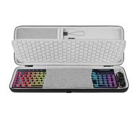 Housse de Clavier Geekria, Compatible avec Razer BlackWidow V4 Low Profile/DeathStalker V2, Corsair K100 AIR, Sac de Transport de Voyage Rigide (Gris foncé)