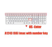 Housse de clavier magique en Silicone,A1644 A1314 A1243,protection de la peau pour clavier Apple imac avec touche numérique A1843 - Type A1243 US