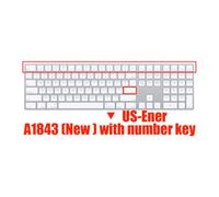 Housse de clavier magique en Silicone,A1644 A1314 A1243,protection de la peau pour clavier Apple imac avec touche numérique A1843 - Type A1843 US