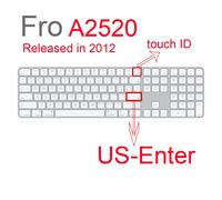 Housse de clavier pour iMac M1,24 pouces,filaire,Apple Magic,avec identification tactile,A2520A2449,A2450,A1243,A1843,A1644,MB110LL/B,2021 - Type US-A2520 with ID