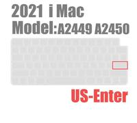 Housse de clavier pour iMac M1,24 pouces,filaire,Apple Magic,avec identification tactile,A2520A2449,A2450,A1243,A1843,A1644,MB110LL/B,2021 - Type US-A2449 with ID