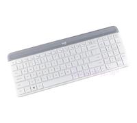 Housse de clavier pour Logitech MK470 K470 K580, ensemble filaire, Transparent, Transparent, noir, Film TPU, mince, anglais, russe, US