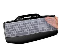 Housse de clavier pour Logitech MK710-RB MK710 MK735 MK700 sans fil Ultra mince Silicone Protecteur de clavier Skin Logitech MK710 Accessoires - Transparent