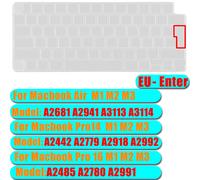 Housse de clavier pour MacBook Air & Pro M3 M2 M1 A3113 A3114 A2941 A2681 A2992 A2991 A2918 A2779 A2780 A2442 - Type A3113 EU TM