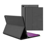 Housse de clavier pour tablette, coque de clavier, étui magnétique avec fente pour stylo, tablette de protection avec fonctionnalités fonctionnelles, étuis de clavier pour lieu de travail, école