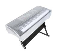 Housse de clavier transparente en PVC givré pour studio, salle de classe, zones de rangement, entretien de routine intérieur, housse de clavier de piano numérique, protection en PVC transparent givré