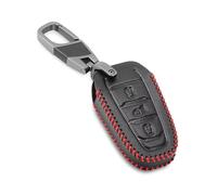 Housse de clé de Voiture en Cuir Housse de Protection pour télécommande Porte-clés Fit pour Peugeot RCZ 107 207 307 308 407 607 206 208 301 406 407 408 508 2008 3008 4008
