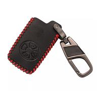 Housse de clé de Voiture en Cuir télécommande Porte-clés Anneau adapté pour Toyota RAV4 2009 2011 RAV 4 Yaris 2011 3 Boutons