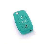 housse de clé en silicone pour Audi A1 A3 A4 A5 A6 A8 TT Q7 3 boutons Phosphorescent
