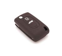 Housse De Clé En Silicone Pour Citroën C1 C2 C3 C4 C5 3 Boutons Noir