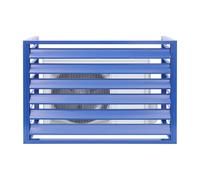 Housse de climatisation 1,5P en aluminium robuste - Double écran de protection pour l'extérieur et la décoration de jardin - Bâche de clôture AC durable pour cacher et protéger l'unité extérieure