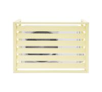 Housse de climatisation 1,5P en aluminium robuste, double écran de protection pour l'extérieur et la décoration de jardin, couverture de clôture AC durable pour cacher et protéger l'unité extérieure