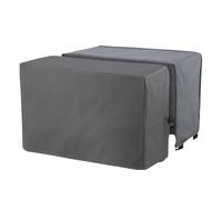 Housse de climatiseur - Bouclier de système de refroidissement pour l'hivernage extérieur | Toile imperméable avec fermeture à boucle et isolation matelassée résistante intempéries pour maisons, b