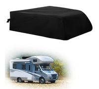 Housse de Climatiseur Camping Car, Tissu Oxford 600D Noir Housse de Climatiseur Camping Car Toit Revêtement en PVC Housse de Climatiseur Camping Car Étanche Compatible avec Dometic Brisk II