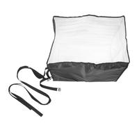 Housse de Climatiseur de Fenêtre en Aluminium, Noire, Imperméable | Unité Extérieure, Installation sans Outil, Coutures Serrées, Résistante aux Intempéries, Usage Extérieur