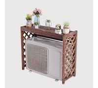 Housse de climatiseur divisée d'extérieur - Unité de climatisation en bois ou support à persiennes pour condensateur, housse extérieure résistante aux intempéries pour unités CVC