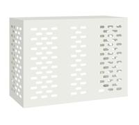 vidaXL Housse de climatiseur 110x50x80 cm Blanc - Résistante à l'eau - Protection contre le soleil