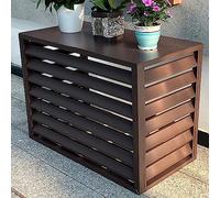 Housse de climatiseur en aluminium résistant aux intempéries - Boîtier extérieur durable pour pompes à chaleur, protection toutes saisons, design élégant, ajustement universel pour unités AC
