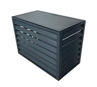 Housse de climatiseur extérieur - Protection toutes saisons pour unités centrales de climatisation et poubelles - Grilles en aluminium robuste, imperméable, résistant aux UV et aux intempéries