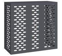 Housse de climatiseur extérieure - vidaXL - Anthracite - Acier - 110x50x105 cm - Résistant à l'eau