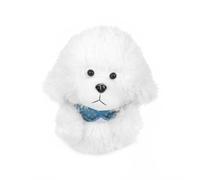 Housse de Club de Golf Housse Driver Bois Couvre Tête Housse Tricotée avec Mascotte Peluche en Polyester Doux avec Couture des Détails et Chaussette, Housse De Club De Golf en Forme De Teddy Blanc