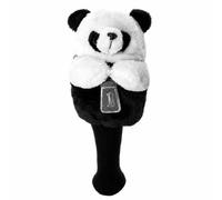 Housse de Club de Golf Housse Driver Bois Couvre Tête Housse Tricotée avec Mascotte Peluche en Polyester Doux avec Couture des Détails et Chaussette, Housse De Club De Golf en Forme De Panda