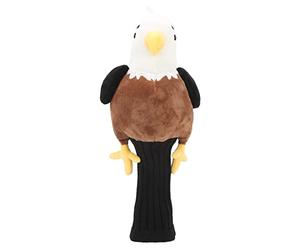 Housse de Club de Golf Putter Protection Tête, Dessin Animaux Mignons, Doublure Douce, Housse Tige Golf 7,62x40cm - Protection Antichoc, Matériaux de Qualité, Idéal pour Parcours (Café)