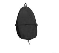 Housse de cockpit pour kayak, tissu Oxford 210D, résistant à la poussière, à l'eau, fermoir à ressort réglable, sangle coupe-vent, pliable, noir, plusieurs tailles pour rangement de canoë (L : 108 x