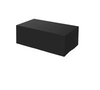 Housse de coffre de terrasse, terrasse, meubles de jardin, imperméable, pluie, neige, chaise, pour canapé, table et anti-poussière, noir, 320 x 220 x 70 cm