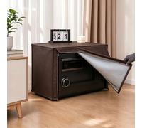 Housse de Coffre Housse Décorative Polyvalente Coffre-fort Armes | Housse Protection Intégrale pour Coffre-fort ou Caisson de Sécurité, en Cuir Ciré(C,W16.9x14.2xH14.2"/43x36x36cm)