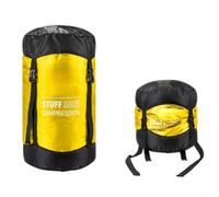 Housse de Compression 26x62cm Résistante à l'Eau(Yellow grass) | Nylon 210T, valve cap design, leak-proof seal, saves 40% space, lightweight 158g
