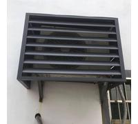 Housse de condensateur pour mini climatiseur extérieur - Clôture pour cacher les unités 1,5P/3P, blanc, toit plat, 100 x 50 x 70 cm, résistant aux intempéries et durable