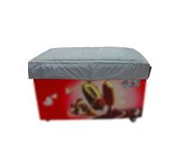 Housse de congélateur imperméable, housse réfrigérateur, abri, protection UV, coton isolé for vitrines(Gray,140x70cm/55.1x27.6in)
