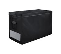 Housse de congélateur pour coffre de 4,3 à 4,6 m³ avec double fermeture éclair et fond élastique et poche de rangement pour congélateur extérieur