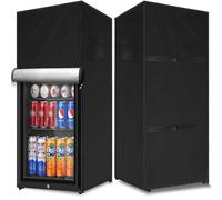 Housse de congélateur verticale 22''L x 23''W x 34''H,housse de protection pour mini réfrigérateur Oxford pour réfrigérateur extérieur étanche,anti-poussière - Type black-60x76x170cm