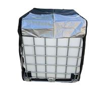 Housse de conteneur IBC - Housse fourre-tout étanche de 275 gallons avec fermeture éclair, tissu Oxford 210D robuste | Capot de protection pare-soleil pour réservoir d'eau de pluie de jardin de 1000 l