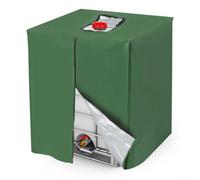 Housse de conteneur imperméable IBC pour réservoirs de 900 gallons - Couvercle de protection solaire en tissu Oxford 600D avec fermeture éclair pour accès et sangles réglables 119,4 x 99,1 x 116,8 cm